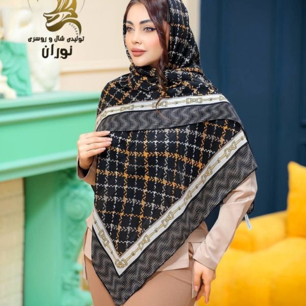 خرید عمده روسری نخی بهاره دست دوز اعلاء - شال و روسری زنانه عمده