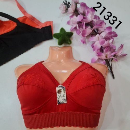 خرید عمده ⚜️سوتین گلدوزی زیربافت کش پهن⚜️ کدc21331