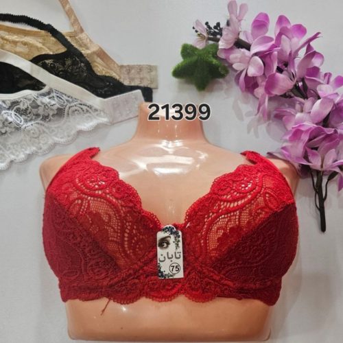 خرید عمده ️سوتین دانتل فنردار ️ کدb_21399