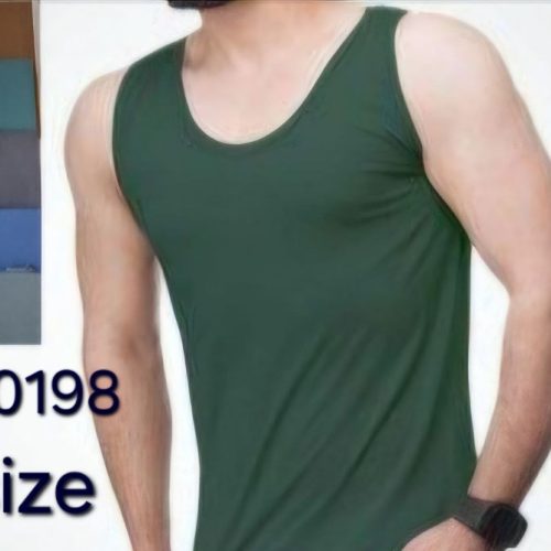 خرید عمده ️زیرپوش رکابی پلیستر پنبه مردانه اعلاء ️ کد60198