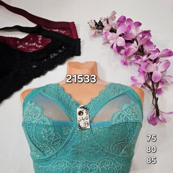 خرید عمده ️سوتین دانتل دالبری بدون فنر کیفیت فوق العاده عالی ️ کد21533