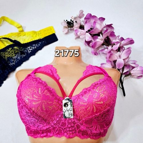 خرید عمده ️سوتین دانتل فنردار هارنسی فانتزی ️ کدa_21775