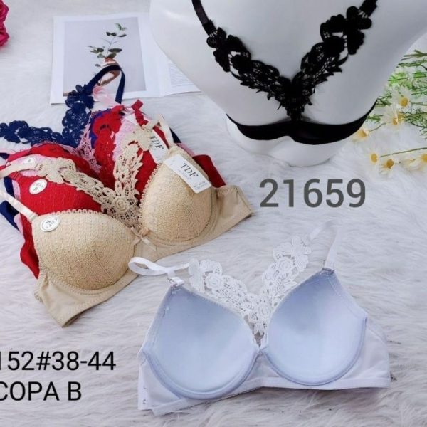 خرید عمده ️سوتین اسفنجی فنردار ️ کدb_21659