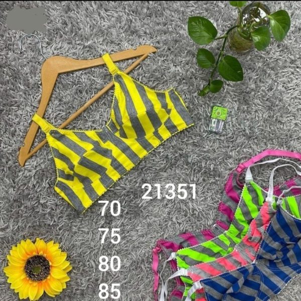 ⚜️سوتین ملانژ راه راه زنانه⚜️ کد 21351