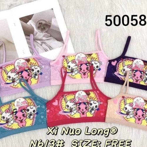فروش عمده ⚜️نیم تنه گیاهی دخترانه⚜️ کدc_50058 - سوتین دخترانه عمده