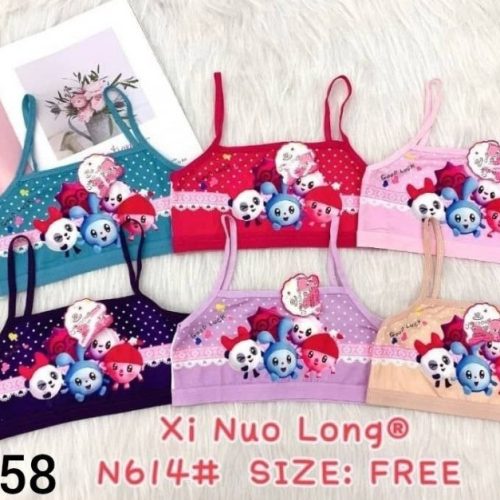 فروش عمده ⚜️نیم تنه گیاهی دخترانه⚜️ کدa_50058 - سوتین دخترانه عمده