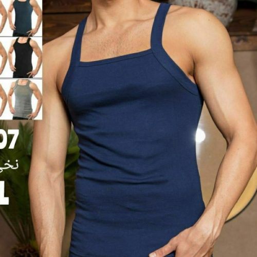 فروش عمده ⚜️زیرپوش نخ پنبه یقه خشتی مردانه ⚜️ کد60107 - زیر پوش مردانه عمده
