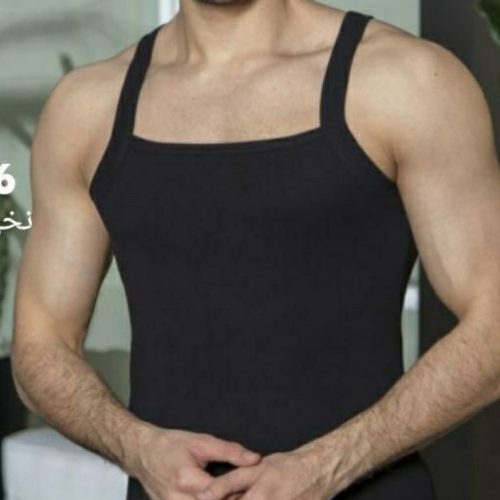 فروش عمده ⚜️زیرپوش نخ پنبه یقه خشتی مردانه⚜️ کد60126 - زیر پوش مردانه عمده