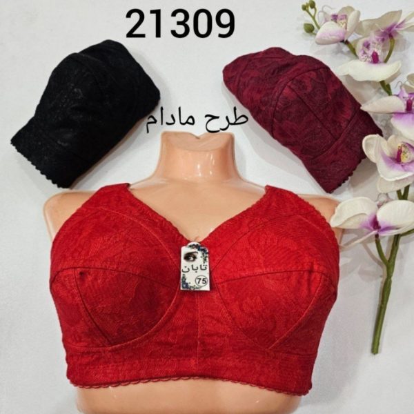 خرید عمده ️سوتین طرح مادام تمام تور زیرنخی ️ کدa_21309 - سوتین زنانه عمده