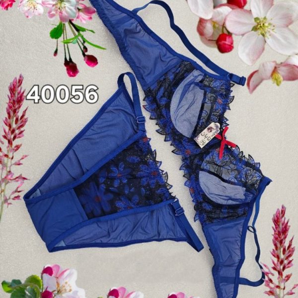 خرید عمده ️ست تورگاز فنردار ️ کدc_40056 - شورت و سوتین زنانه عمده