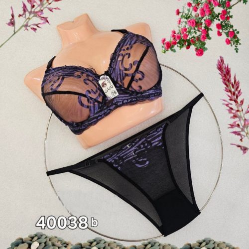 خرید عمده ️ست تورگاز فنردار ️ کدb_40038 - شورت و سوتین زنانه عمده