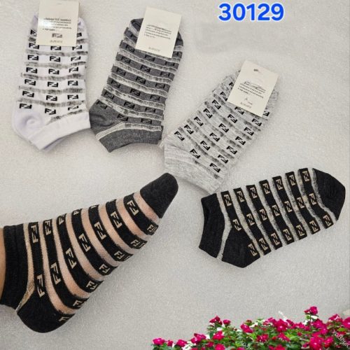 خرید عمده ️جوراب نخی شیشه ای زنانه ️ کدa_30129 - جوراب زنانه عمده