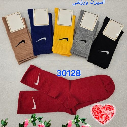 خرید عمده ️جوراب ساق بلند ورزشی ️ کد30128 - جوراب زنانه عمده