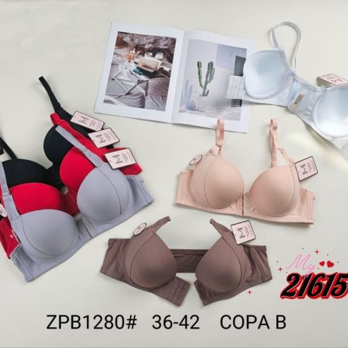 خرید عمده ️سوتین اسفنجی جلو بازشو فنردار ️ کد21625 - سوتین زنانه عمده