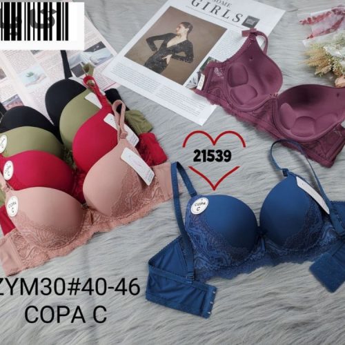 خرید عمده ️سوتین اسفنجی فنردار اعلاء ️ کد21539 - سوتین زنانه عمده