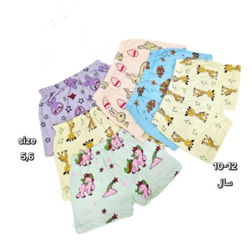 فروش عمده ️شورت پادار نخی دخترانه ️ کد 133345