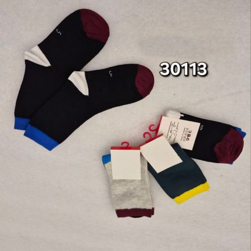 ️جوراب نیمساق نخی پسرانه ️ کد 133663 - خرید جوراب پسرانه عمده