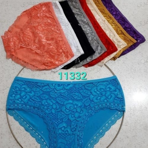 ️شورت نخی جلو دانتل گل رز ️ کد 133905 - خرید شورت زنانه عمده