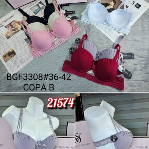 ⚜️سوتین اسفنجی فنردار⚜️ کد 129218 - خرید سوتین زنانه عمده