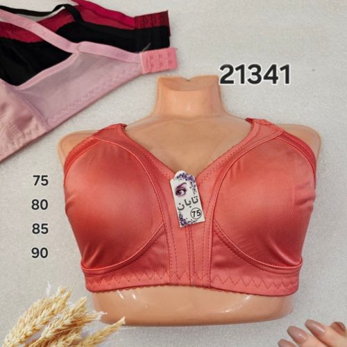 ️سوتین پرلون براق زیرنخی کاسه پرسی ️ کد 136750 - خرید سوتین زنانه عمده