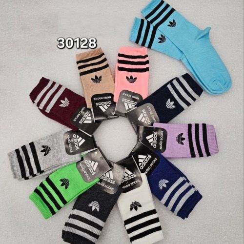 ️جوراب ساق بلند نخی ورزشی ️ کد 137263 - خرید جوراب پسرانه عمده