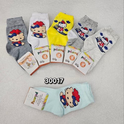 ️جوراب نیمساق نخی دخترانه ️ کد 137270 - خرید جوراب دخترانه عمده