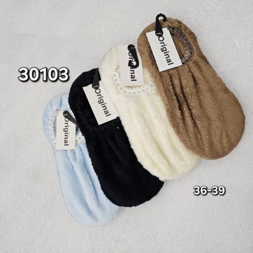 ️جوراب پاپوش حوله ای ️ کد 137273 - خرید جوراب زنانه عمده