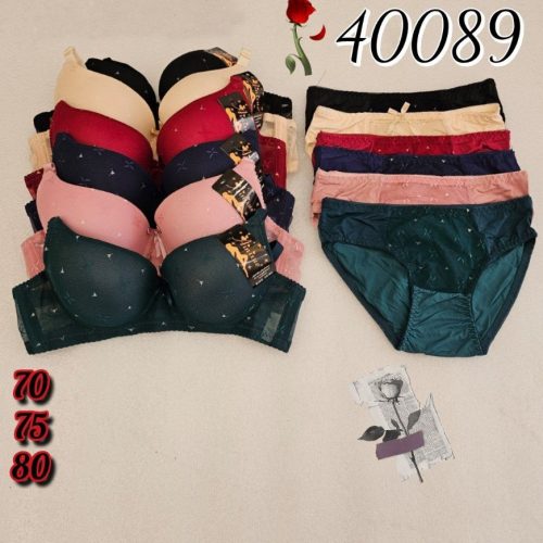 ⚜️ست اسفنجی فنردار⚜️ کد 134868 - خرید شورت و سوتین زنانه عمده