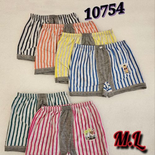 ️شورت پادار ملانژ راه راه پسرانه ️ کد 138443 - خرید شورت پسرانه عمده