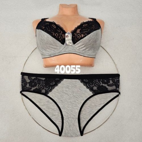 ️ست ملانژ فنردار ️ کد 140039 - خرید شورت و سوتین زنانه عمده