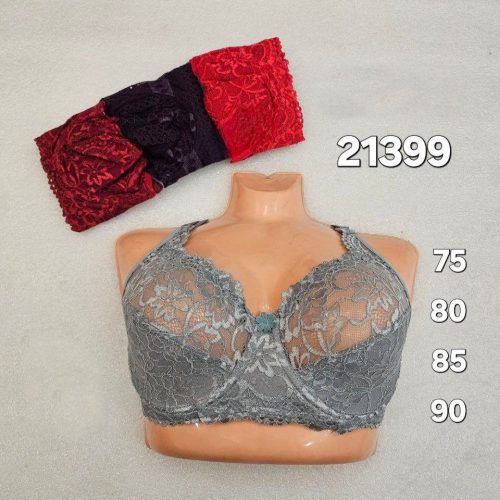 ️سوتین دانتل فنردار ️ کد 140043 - خرید سوتین زنانه عمده