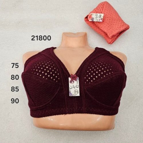 ️سوتین تمام نخی طرحدار ️ کد 140052 - خرید سوتین زنانه عمده