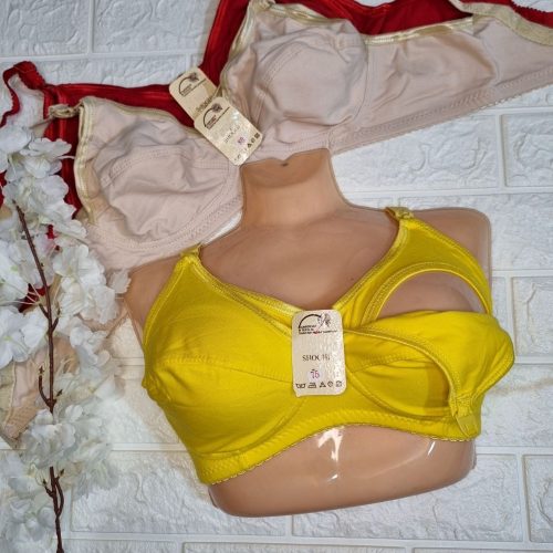 خرید عمده سوتین شیردهی سوپر نخ پنبه دو لایه اعلاء - سوتین زنانه عمده