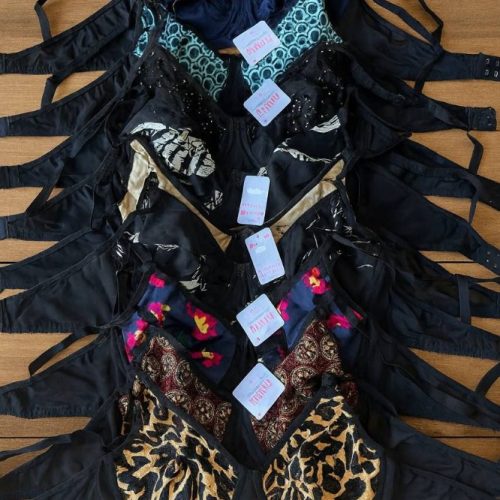 فروش عمده سوتین دانتل فنردار نخی ریون میکس اعلاء محدود کد 132826