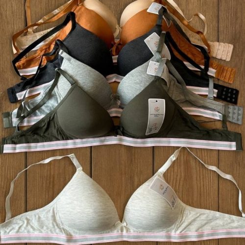 سوتین اسفنجی وارداتی بدون فنر کاپA دخترانه کد 78864 - خرید سوتین دخترانه عمده