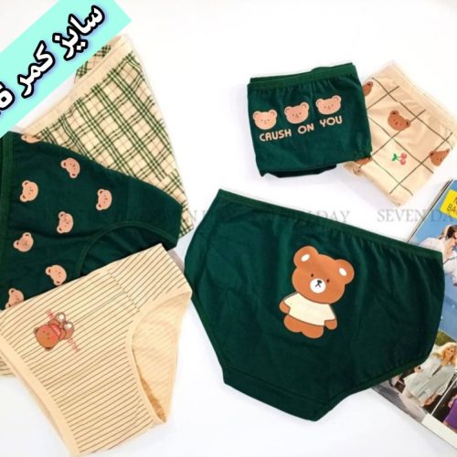 شورت نخ پنبه طرح تم کرم زنانه کد 137241 - خرید شورت زنانه عمده