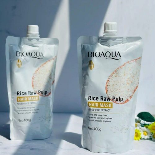 فروش عمده ماسک مو برنج بیواکوا BIOAQUA اصلی 🫶 کد 131082