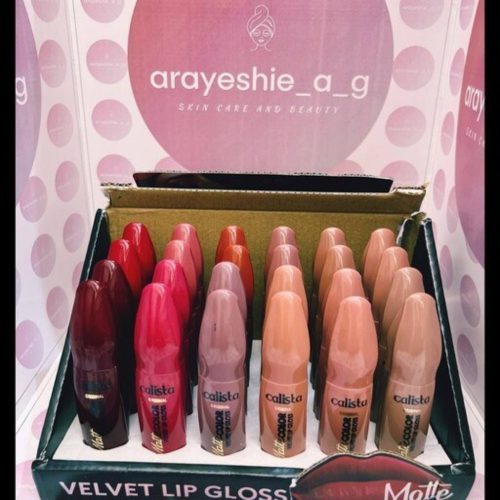 فروش عمده رژ مایع تستر دار برند کالیستا ☺️🫦 کد 130931