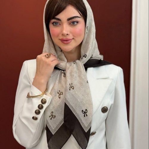 روسری دور دوز رنگی کد 139669 - خرید شال و روسری زنانه عمده