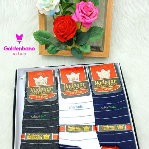 جوراب ساقدار جعبه ای کد 134014 - خرید جوراب مردانه عمده