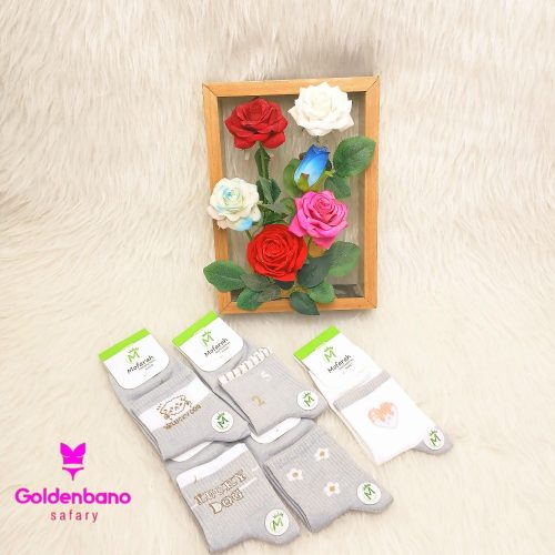 جوراب نیم ساق کد 137573 - خرید جوراب زنانه عمده