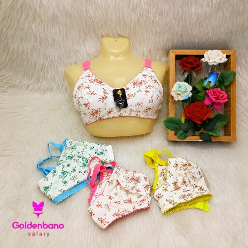 سوتین گلدار زنانه کد 140498 - خرید سوتین زنانه عمده