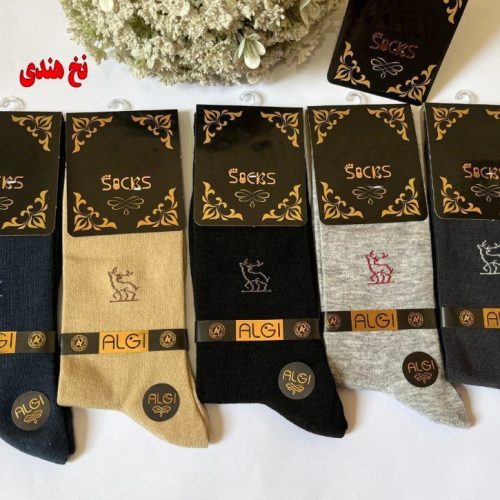 خرید عمده جوراب ساقدار نخ هندی ریزبافت کیفیت اعلاء مردانه