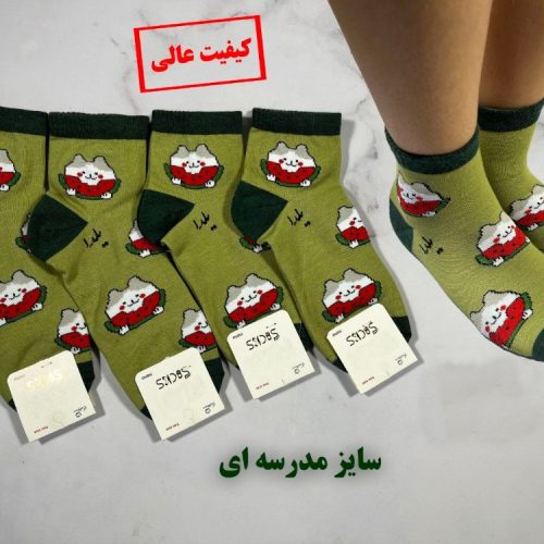 خرید عمده جوراب نیم ساق ریزبافت تراکم بالا کیفیت اعلاء بچه گانه