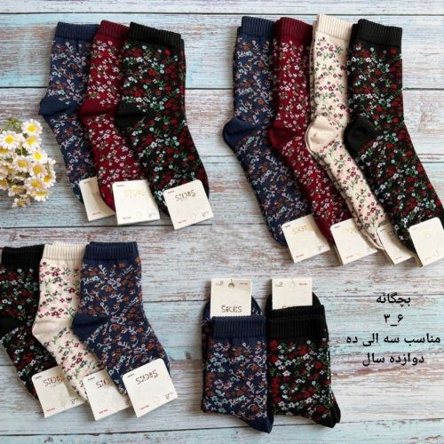 خرید عمده جوراب ساقدار ریزبافت پنجه روسو کیفیت عالی بچه گانه