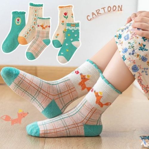 خرید عمده جوراب ساقدار ریزبافت پنجه روسو اعلاء - جوراب دخترانه عمده