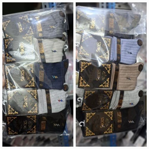 خرید عمده جوراب نخ پنبه هندی کیفیت عالی مردانه اعلاء - جوراب مردانه عمده