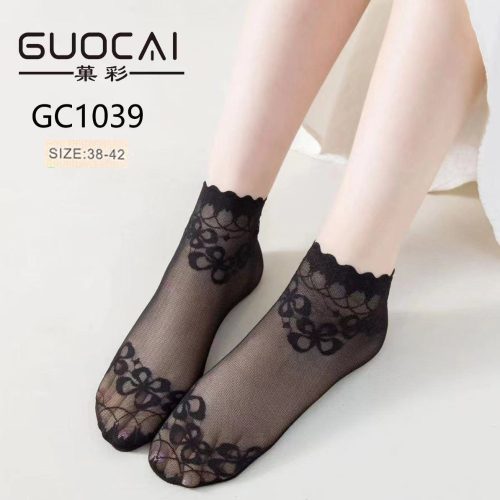 خرید عمده جوراب گیپور خارجی GUOCAI زنانه - جوراب زنانه عمده
