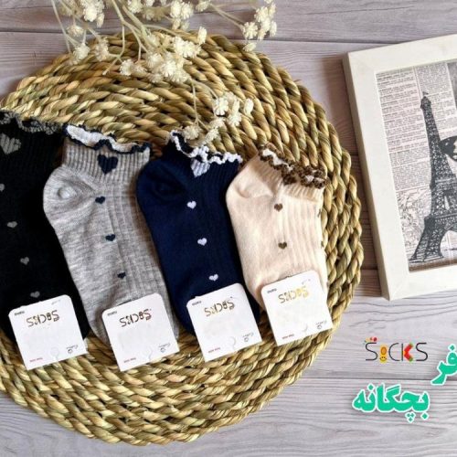 خرید عمده جوراب مچی ریزبافت لب فر اعلاء بچه گانه - جوراب دخترانه عمده
