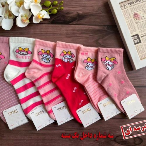 خرید عمده جوراب ساقدار ریزبافت کیفیت عالی بچه گانه - جوراب دخترانه عمده